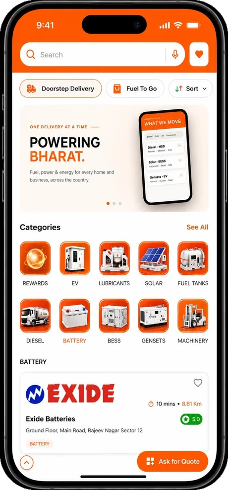 My Fuels app